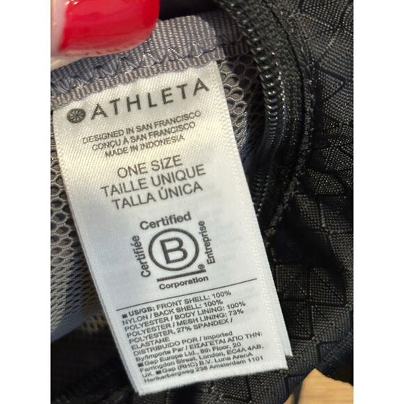 Athleta Excursion Black Mini Crossbody Belt Bag - Picture 3 of 8